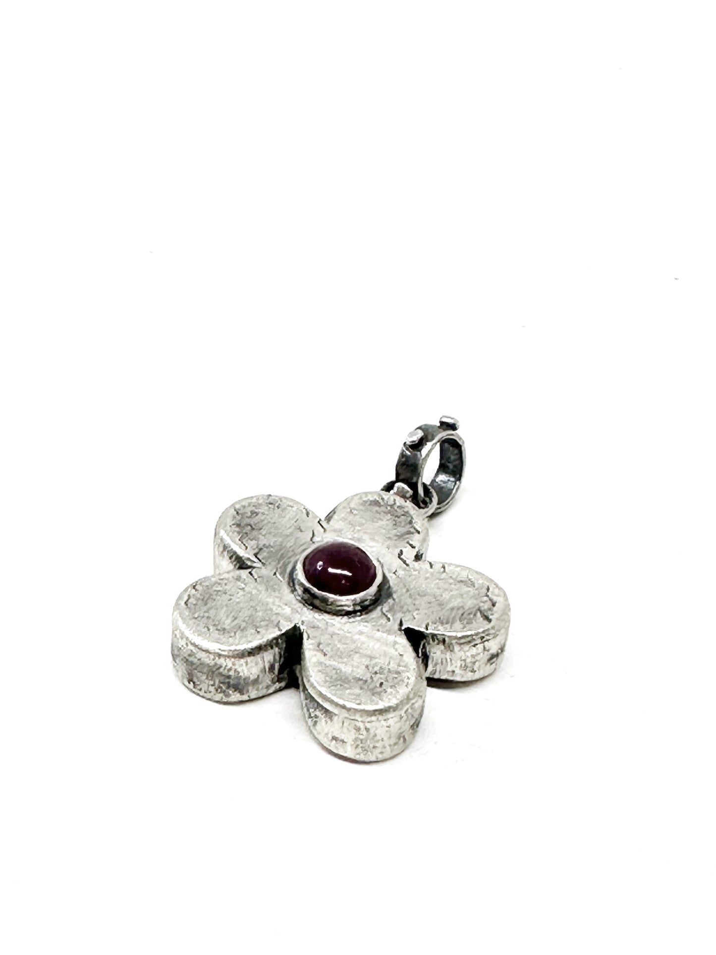 Sweet Ruby Flower Pendant