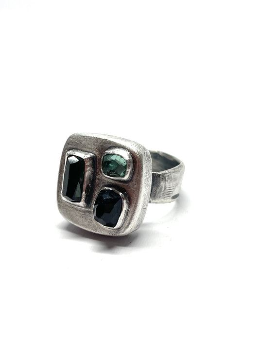 Blue Candy Square Ring